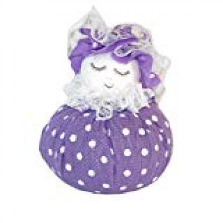 Handmade Design - Lavendel-Puppe - Duftkissen - mit echtem Lavendel (Puppe - Lila - 1er, 7 x 9 cm)